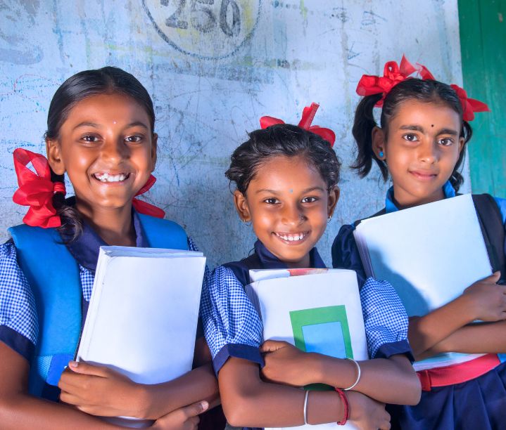 Student from a government school receiving career counselling support