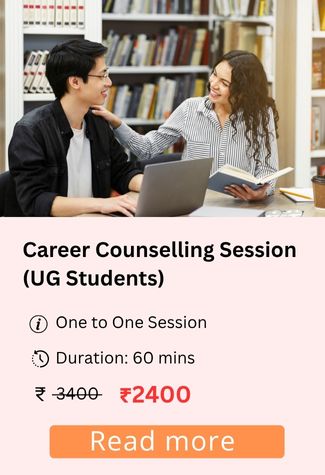 College student in a one-on-one career counselling session exploring post-graduation option