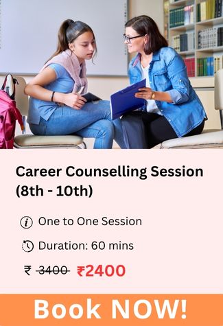 One-on-one career counselling session for school students (8th to 10th).