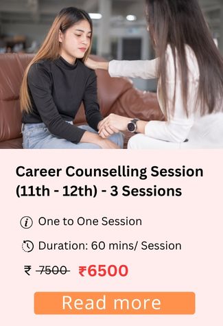 Student exploring stream and career options during a 3-session career counselling program for Class 11–12
