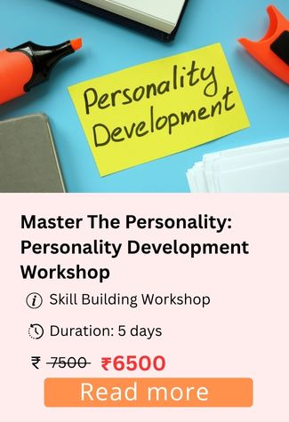Student building confidence and communication skills in a personality development workshop